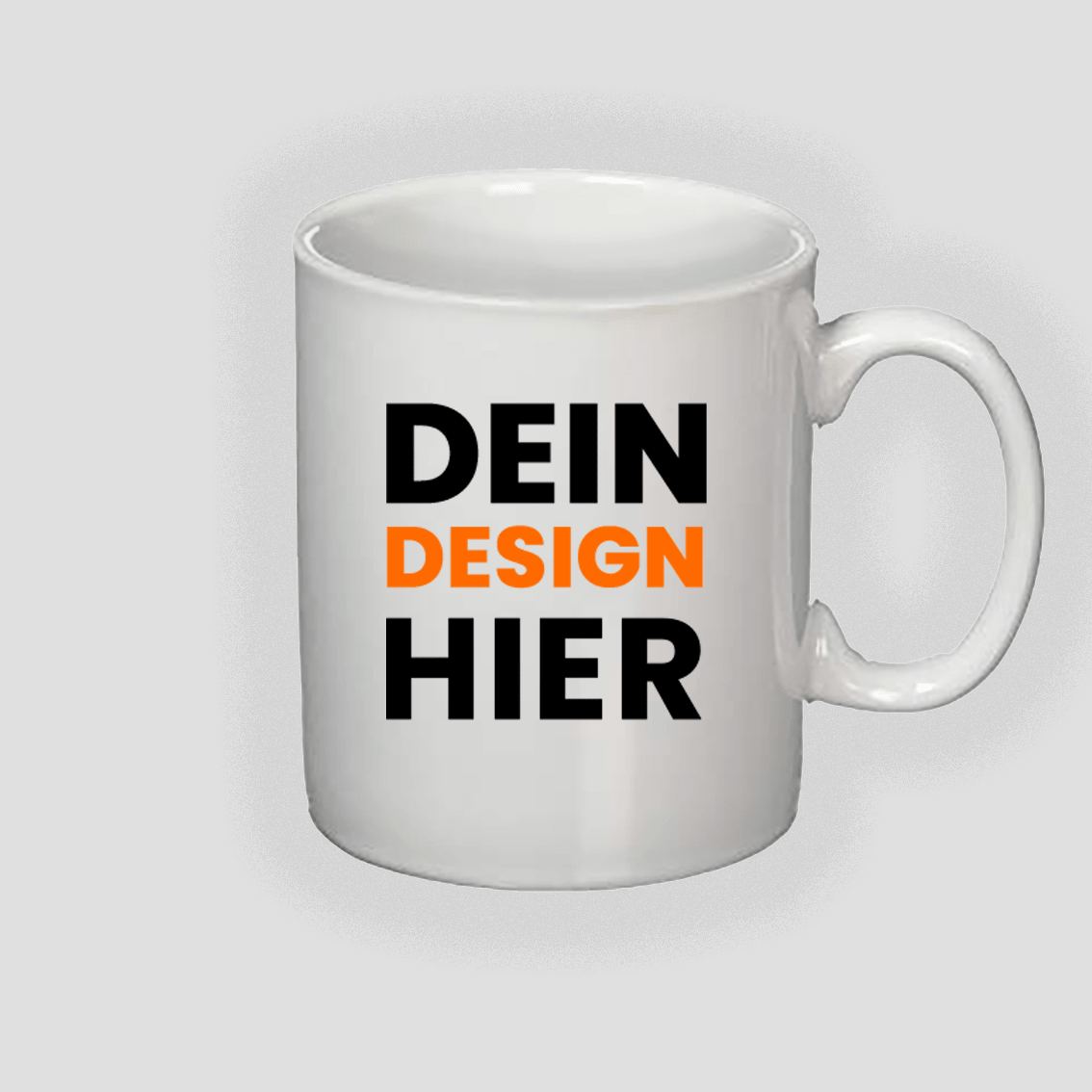 Tasse (Glanz, weiß)